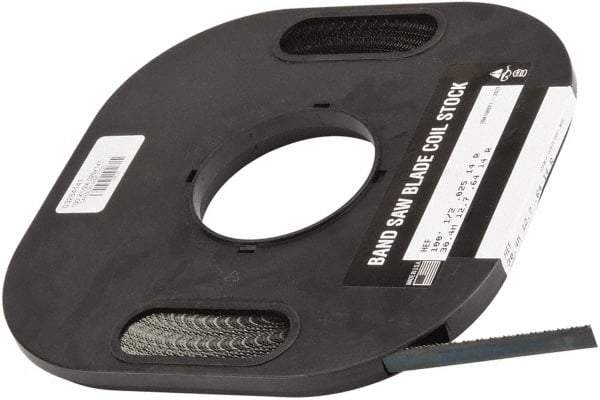 M.K. MORSE - 1/2" x 100' x 0.025" Carbon Steel Band Saw Blade Coil Stock - 14 TPI, Toothed Edge, Raker Set, Flexible Back, Constant Pitch, - Benchmark Tooling