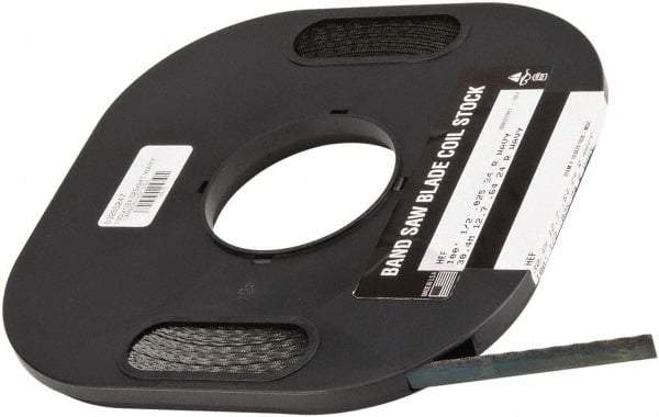 M.K. MORSE - 1/2" x 100' x 0.025" Carbon Steel Band Saw Blade Coil Stock - 24 TPI, Toothed Edge, Wavy Set, Flexible Back, Constant Pitch, - Benchmark Tooling