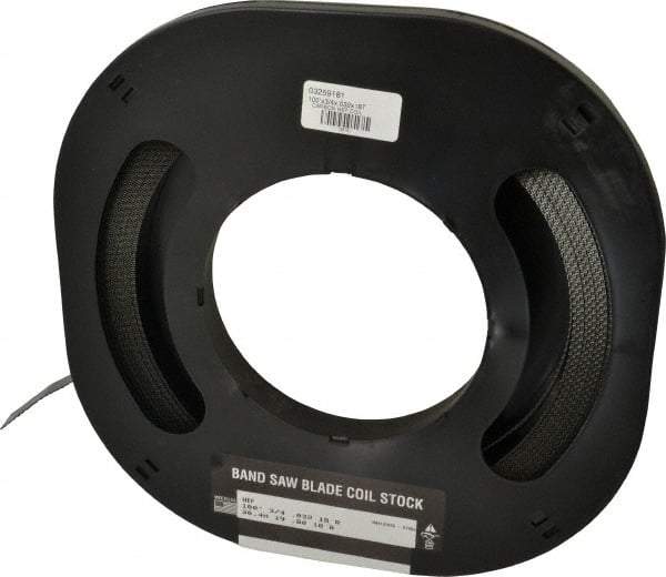 M.K. MORSE - 3/4" x 100' x 0.032" Carbon Steel Band Saw Blade Coil Stock - 18 TPI, Toothed Edge, Raker Set, Flexible Back, Constant Pitch, - Benchmark Tooling