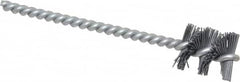 Osborn - 0.89" Diam Helical Nylon Tube Brush - 1" Brush Length, 5" OAL, 0.228" Diam Shank - Benchmark Tooling