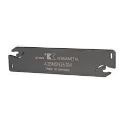 Kennametal - 1.0236" Blade Height, 0.1339" Blade Width, 4.3307" OAL, Neutral Cut, Double End Indexable Cut-Off Blade - 40mm Max Depth of Cut, A2BNSN Blade, A2 Cut-Off Series - Benchmark Tooling