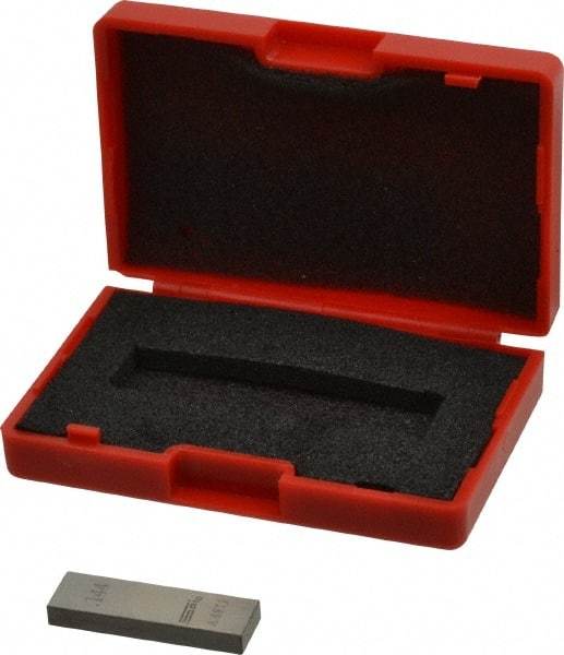 SPI - 0.144" Rectangular Steel Gage Block - Accuracy Grade 0, Includes NIST Traceability Certification - Benchmark Tooling