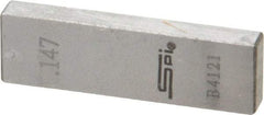 SPI - 0.147" Rectangular Steel Gage Block - Accuracy Grade 0, Includes NIST Traceability Certification - Benchmark Tooling