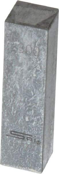 SPI - 0.3" Rectangular Steel Gage Block - Accuracy Grade 0, Includes NIST Traceability Certification - Benchmark Tooling