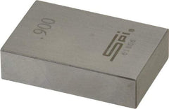 SPI - 0.9" Rectangular Steel Gage Block - Accuracy Grade 0, Includes NIST Traceability Certification - Benchmark Tooling