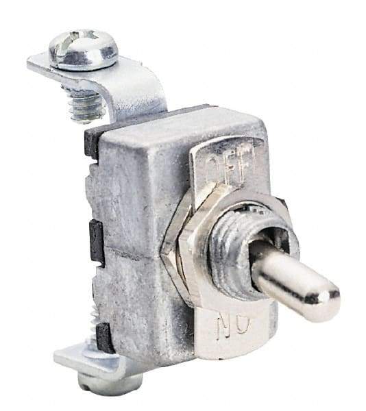 Gardner Bender - 2 Position, 12 Volt, 15 Amp, Motor Rated Toggle Switch - On Off Sequence, 1 Switch, Silver - Benchmark Tooling