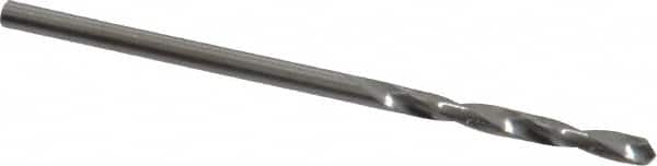 SGS - 5/64" 118° Solid Carbide Jobber Drill - Bright Finish, Right Hand Cut, Spiral Flute, Straight Shank, 1-3/4" OAL, Faceted Point - Benchmark Tooling