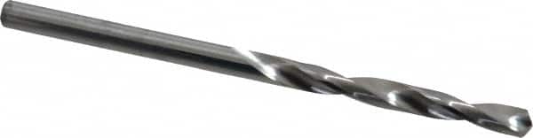 SGS - 9/64" 118° Solid Carbide Jobber Drill - Bright Finish, Right Hand Cut, Spiral Flute, Straight Shank, 2-1/2" OAL, Faceted Point - Benchmark Tooling