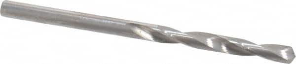 SGS - 5/32" 118° Solid Carbide Jobber Drill - Bright Finish, Right Hand Cut, Spiral Flute, Straight Shank, 2-1/2" OAL, Faceted Point - Benchmark Tooling