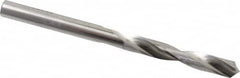 SGS - 7/32" 118° Solid Carbide Jobber Drill - Bright Finish, Right Hand Cut, Spiral Flute, Straight Shank, 3" OAL, Faceted Point - Benchmark Tooling