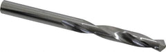 SGS - 5/16" 118° Solid Carbide Jobber Drill - Bright Finish, Right Hand Cut, Spiral Flute, Straight Shank, 3-3/4" OAL, Faceted Point - Benchmark Tooling