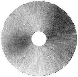 Made in USA - 2-1/2" Diam x 0.045" Blade Thickness, 1/2" Arbor Hole Diam, 110 Teeth, Solid Carbide, Jeweler's Saw - Uncoated - Benchmark Tooling