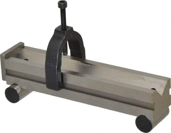 Made in USA - 1-1/4 Inch Long x 1-1/4 Inch Wide x 0.0001 Inch Parallelism, Vee Sine Bar - Includes Back Plate - Benchmark Tooling