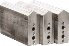 Northfield - 4" & Up Chuck Capacity, Northfield Air Style Attachment, Square Soft Lathe Chuck Jaw - 3 Jaws, Aluminum, 1.895mm Long x 3/4" Wide x 3" High - Benchmark Tooling