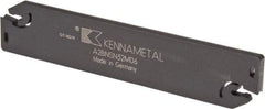 Kennametal - 1.2598" Blade Height, 0.2126" Blade Width, 5.9055" OAL, Neutral Cut, Double End Indexable Cut-Off Blade - 60mm Max Depth of Cut, A2BNSN Blade, A2 Cut-Off Series - Benchmark Tooling