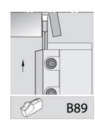 Kennametal - 1.0236" Blade Height, 0.315" Blade Width, 4.3307" OAL, Right Hand Cut, Double End Indexable Cut-Off Blade - 21mm Max Depth of Cut, A2BNC Blade, A2 Cut-Off Series - Benchmark Tooling