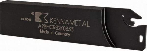 Kennametal - 1.2598" Blade Height, 0.315" Blade Width, 4.9213" OAL, Right Hand Cut, Single End Indexable Cut-Off Blade - 33mm Max Depth of Cut, A2BNC Blade, A2 Cut-Off Series - Benchmark Tooling