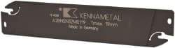 Kennametal - 1.2598" Blade Height, 0.0945" Blade Width, 5.9055" OAL, Neutral Cut, Double End Indexable Cut-Off Blade - 19mm Max Depth of Cut, A2BNSN Blade, A2 Cut-Off Series - Benchmark Tooling