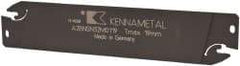 Kennametal - 1.2598" Blade Height, 0.0945" Blade Width, 5.9055" OAL, Neutral Cut, Double End Indexable Cut-Off Blade - 19mm Max Depth of Cut, A2BNSN Blade, A2 Cut-Off Series - Benchmark Tooling