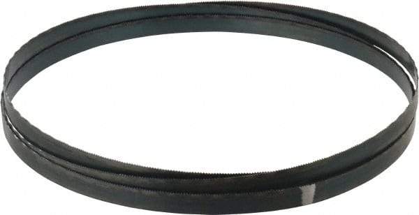 Starrett - 18 TPI, 7' 5" Long x 1/2" Wide x 0.025" Thick, Welded Band Saw Blade - Carbon Steel, Toothed Edge, Wavy Tooth Set, Flexible Back, Contour Cutting - Benchmark Tooling