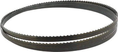 Starrett - 4 TPI, 7' 9-1/2" Long x 1/2" Wide x 0.025" Thick, Welded Band Saw Blade - Carbon Steel, Toothed Edge, Raker Tooth Set, Flexible Back, Contour Cutting - Benchmark Tooling