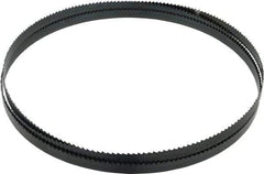 Starrett - 6 TPI, 7' 9-1/2" Long x 1/2" Wide x 0.025" Thick, Welded Band Saw Blade - Carbon Steel, Toothed Edge, Raker Tooth Set, Flexible Back, Contour Cutting - Benchmark Tooling