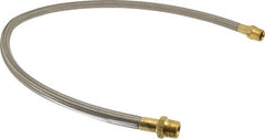 Made in USA - 48" OAL, 5/8" ID, 1,200 Max psi, Flexible Metal Hose Assembly - Benchmark Tooling