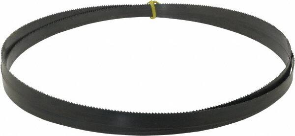 Starrett - 8 TPI, 10' 8" Long x 3/4" Wide x 0.032" Thick, Welded Band Saw Blade - Carbon Steel, Toothed Edge, Raker Tooth Set, Flexible Back, Contour Cutting - Benchmark Tooling