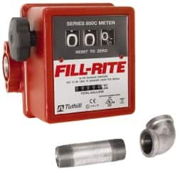 Tuthill - 3/4" NPT Port Fuel Flowmeter - 50 Max psi, 5 to 20 GPM, Aluminum - Benchmark Tooling