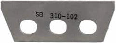 Kennametal - 1/8" Insert Width, Cutoff & Grooving Support Blade for Indexables - 1.12" Max Depth of Cut, 1/8" Blade Width - Benchmark Tooling