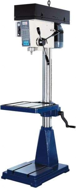 Enco - 20" Swing, Frequency Drill Press - Variable Speed, 1 hp, Single Phase - Benchmark Tooling
