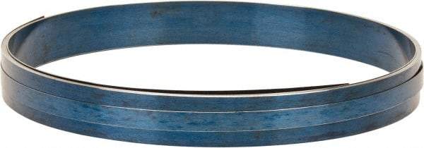 Value Collection - 0.022 Inch Thick x 7/8 Inch Wide x 14 Ft. Long, Spring Steel Coil - 1095 Blue Tempered Steel - Benchmark Tooling