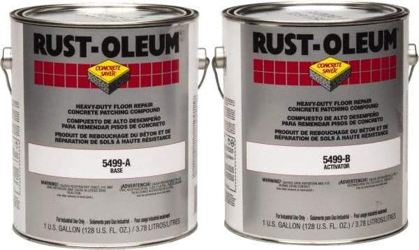 Rust-Oleum - 2 Gal Floor Repair - Gray, 12.5 Sq Ft/Gal at 1/8" Coverage - Benchmark Tooling