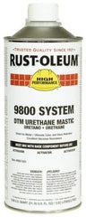 Rust-Oleum - 1 Gal Gloss Safety Yellow Urethane Mastic - 162 to 274 Sq Ft/Gal Coverage, <340 g/L VOC Content, Direct to Metal - Benchmark Tooling