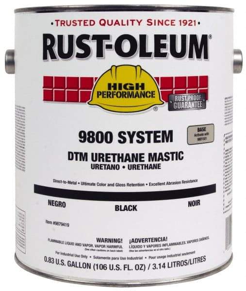 Rust-Oleum - 1 Gal Gloss Navy Gray Urethane Mastic - 162 to 274 Sq Ft/Gal Coverage, <340 g/L VOC Content, Direct to Metal - Benchmark Tooling