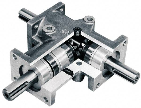 Browning - 1:1, 3 Input Horsepower, 106 Lbs. Max Torque, Speed Reducer - 3/4" Shaft Diam, 5.984" Long x 2.83" Wide x 2.992" High, 8.8 In/Lb. Min Torque, 1/4 HP Min Input - Benchmark Tooling