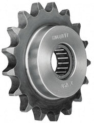 Browning - 1.65" Outside Diam, Steel, Chain Idler Sprocket - Chain Size 25 - Benchmark Tooling