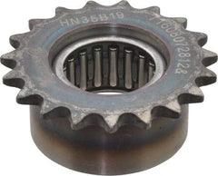 Browning - 2.47" Outside Diam, Steel, Chain Idler Sprocket - Chain Size 35 - Benchmark Tooling