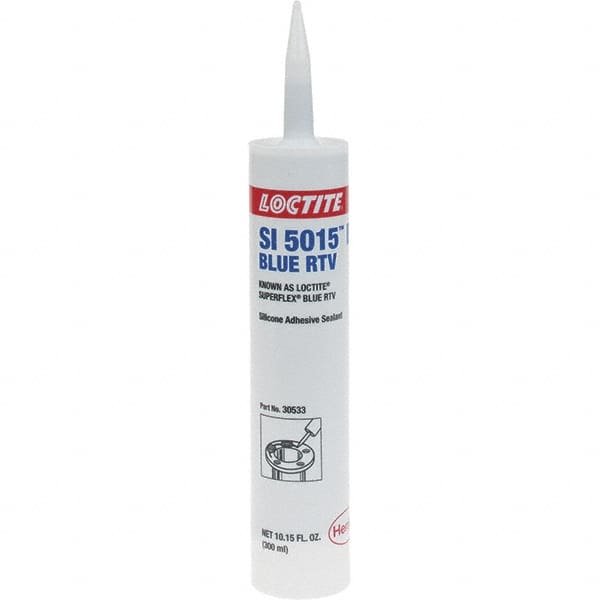 Loctite - 300 mL Tube Blue RTV Silicone Gasket Sealant - -80 to 500°F Operating Temp - Benchmark Tooling