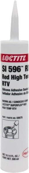 Loctite - 300 mL Cartridge Red RTV Silicone Joint Sealant - 30 min Tack Free Dry Time, 24 hr Full Cure Time, Series 198 - Benchmark Tooling