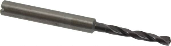 Guhring - 3.6mm 140° Solid Carbide Jobber Drill - FIREX Finish, Right Hand Cut, Spiral Flute, Straight Shank, 66mm OAL, SU Point - Benchmark Tooling