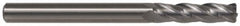 SGS - 10mm, 22mm LOC, 10mm Shank Diam, 4" OAL, 6 Flute, Solid Carbide Square End Mill - Single End, AlTiN Finish, Spiral Flute, 45° Helix, Centercutting, Right Hand Cut, Right Hand Flute, Series 57 - Benchmark Tooling