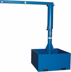 Vestil - 500 Lb Load Capacity, Steel Jib Crane - 8' Span - Benchmark Tooling