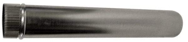 Made in USA - 3" ID, Galvanized Round Pipe - 24" Long, 26 Gage - Benchmark Tooling