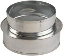 Made in USA - 6" ID Galvanized Duct Shortway Reducer without Crimp - Standard Gage, 20 Piece - Benchmark Tooling