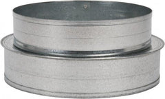 Made in USA - 7" ID Galvanized Duct Shortway Reducer without Crimp - Standard Gage, 12 Piece - Benchmark Tooling