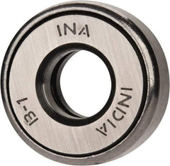 INA Bearing - 1/2" Inside x 1-7/32" Outside Diam, 5/8" Thick, Steel Ball Thrust Bearing - 5,600 Lbs. Static Capacity, 3,850 Max Pressure x Velocity - Benchmark Tooling