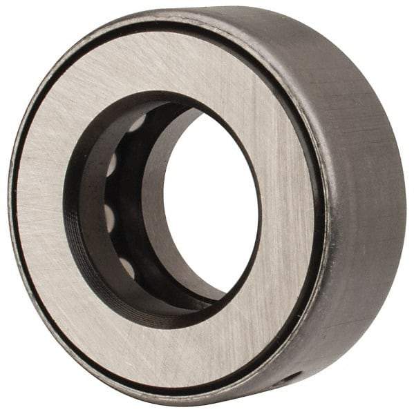 INA Bearing - 3/4" Inside x 1-15/32" Outside Diam, 5/8" Thick, Steel Ball Thrust Bearing - 7,300 Lbs. Static Capacity, 4,250 Max Pressure x Velocity - Benchmark Tooling