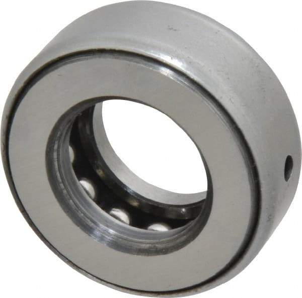 INA Bearing - 3/4" Inside x 1-15/32" Outside Diam, 9/16" Thick, Steel Ball Thrust Bearing - 7,300 Lbs. Static Capacity, 4,250 Max Pressure x Velocity - Benchmark Tooling