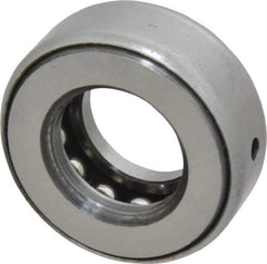 INA Bearing - 3/4" Inside x 1-15/32" Outside Diam, 9/16" Thick, Steel Ball Thrust Bearing - 7,300 Lbs. Static Capacity, 4,250 Max Pressure x Velocity - Benchmark Tooling